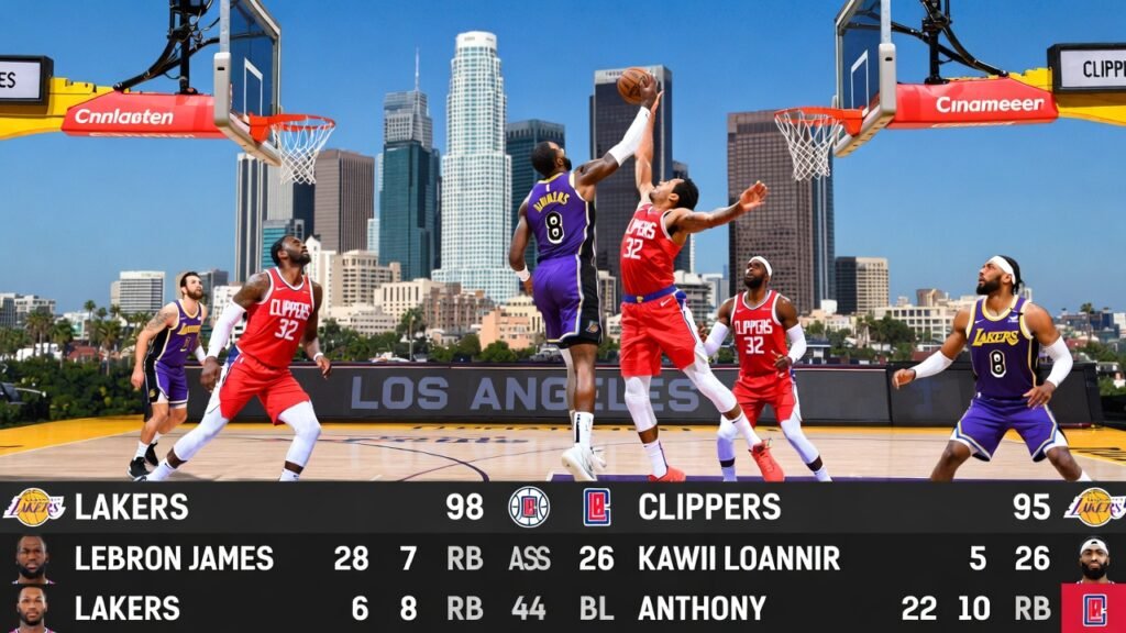 Lakers vs LA Clippers Match Player Stats